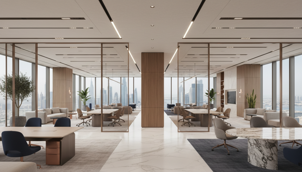 Commercial interior color psychology Lahore