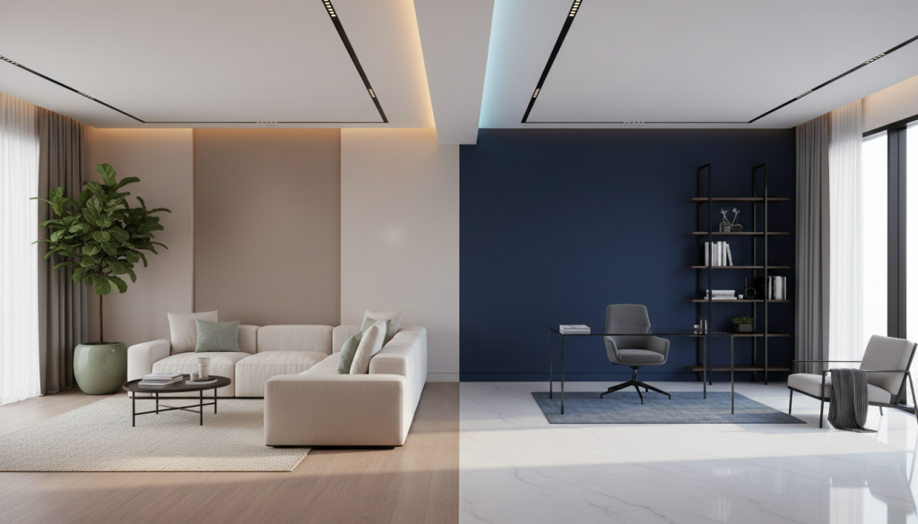 Lahore interior showing how different colors influence mood and emotion in luxury spaces