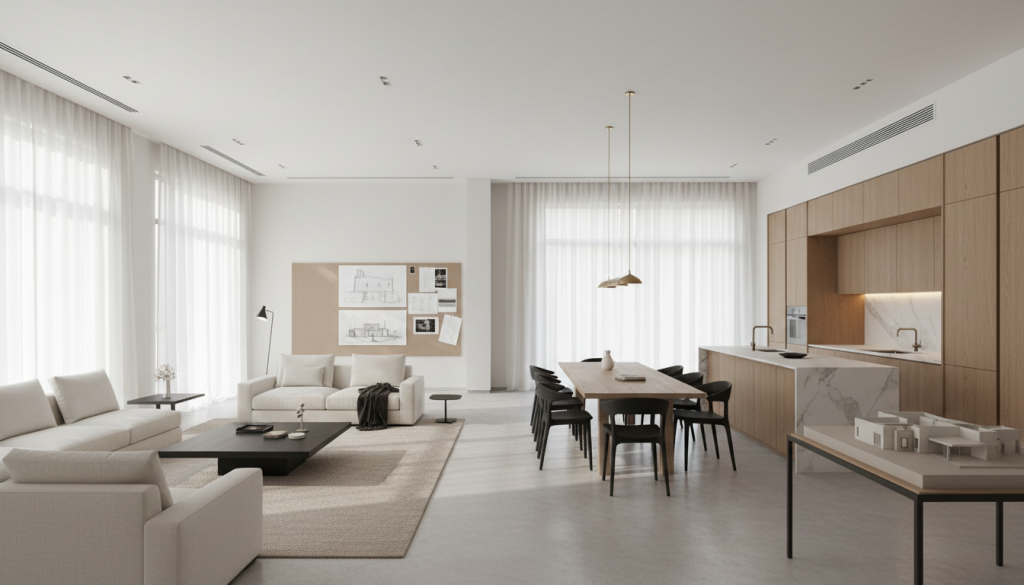 Lahore interior design showing structured simplification and budget realignment through design clarity