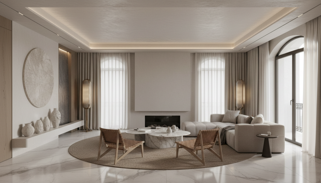 Interior design process planning from concept to execution for a Lahore project