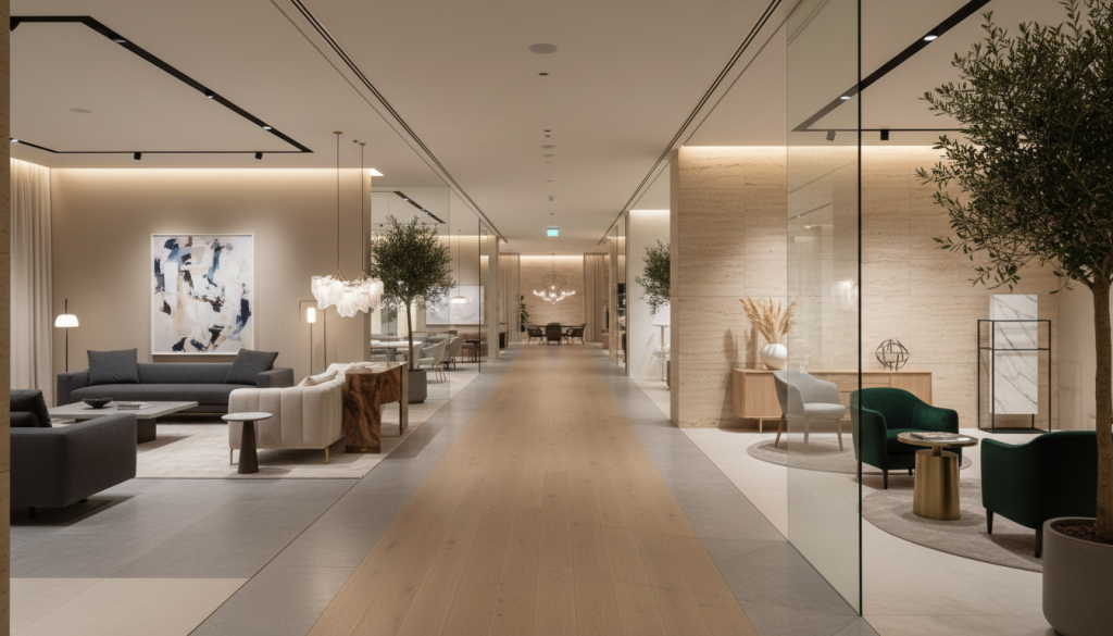 Furniture showroom in Lahore showing modern, classic and Italian-inspired luxury styles